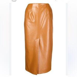 Matériel Long Pencil Skirt - Tan